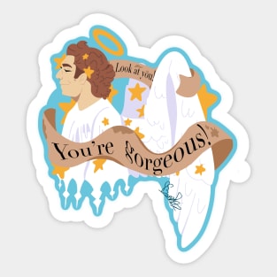 Pre-fall Crowley: "You're Gorgeous!" Sticker